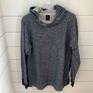 Women’s cowl neck hooded sweatshirt